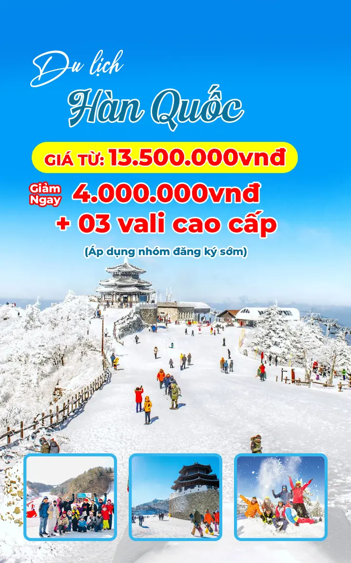 Lịch Khởi Hành Tour Hàn