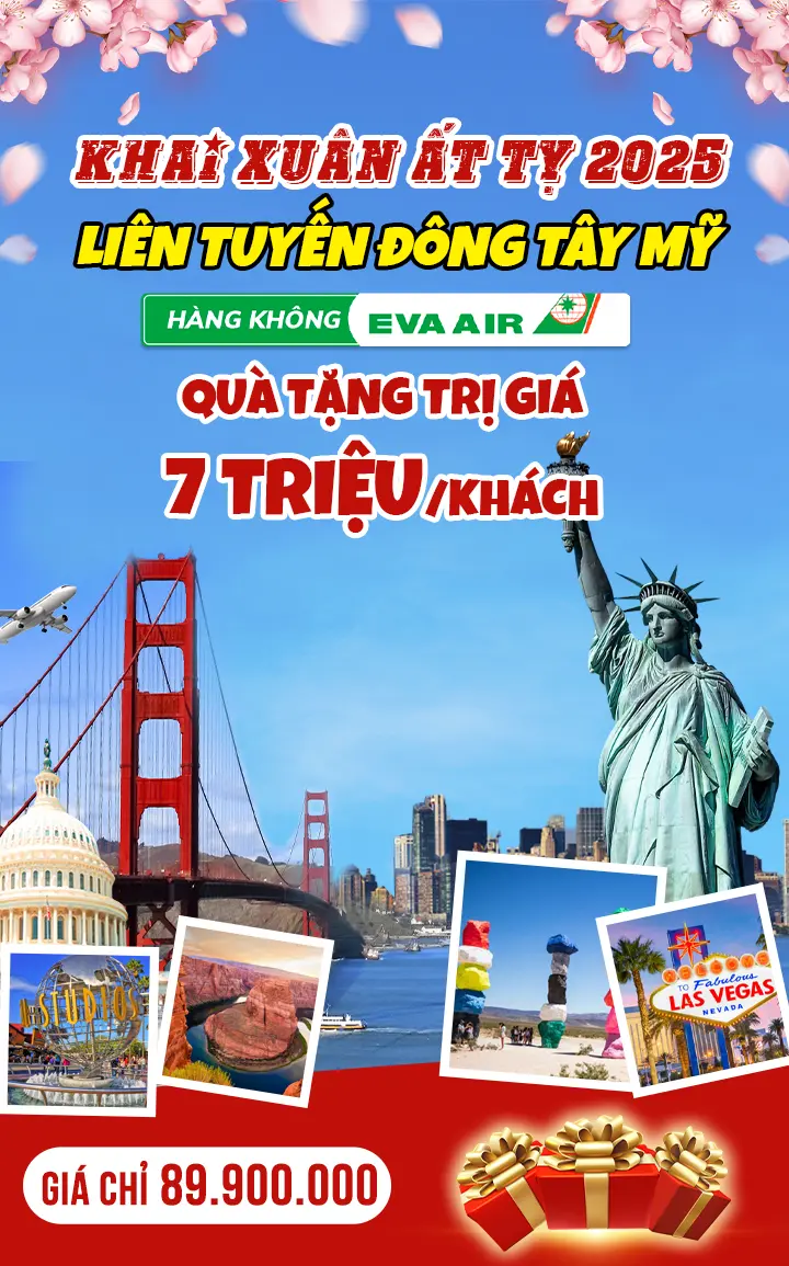 Lịch Khởi Hành Tết Tour Mỹ