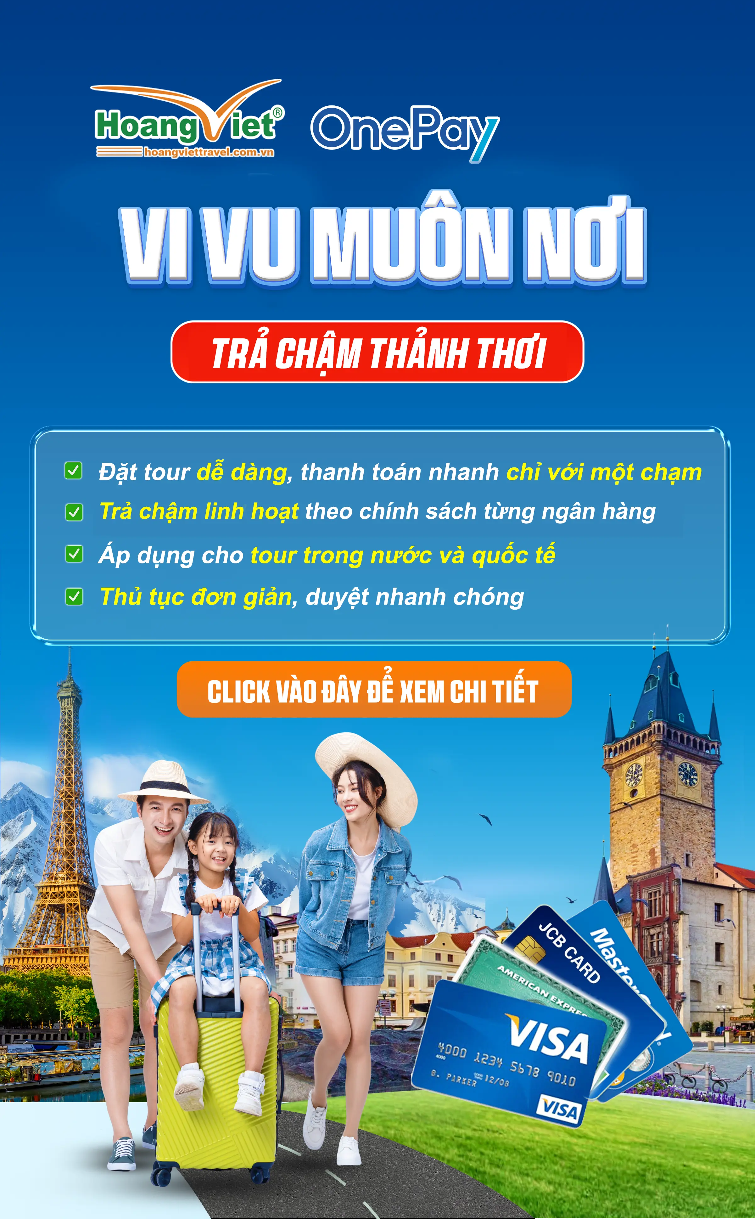 Thanh toán trả chậm cùng onepay