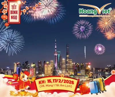 CHƯƠNG TRÌNH THAM QUAN TRUNG QUỐC DỊP TẾT NGUYÊN ĐÁN 2026 HÀ NỘI – THƯỢNG HẢI – TÂY Ô TRẤN – HÀNG CHÂU BAY AIR CHINA