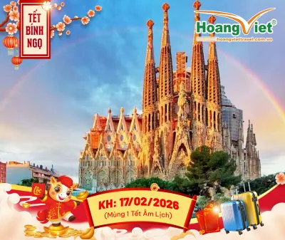 TOUR NAM ÂU TẾT BÍNH NGỌ 2026 TÂY BAN NHA - ANDORRA - BỒ ĐÀO NHA  BAY TURKISH AIRLINES 