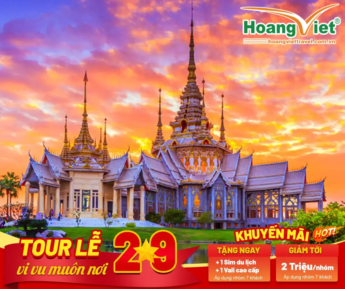 DU LỊCH THÁI LAN 2025 BAY TRƯA HÃNG HÀNG KHÔNG THAI AIR ASIA du-lich-thai-lan-hoangviettravel