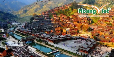 TRƯƠNG GIA GIỚI - PHƯỢNG HOÀNG CỔ TRẤN – THIÊN TỬ SƠN – HỒ BẢO PHONG  BAY CHARTER VIETJET AIR 