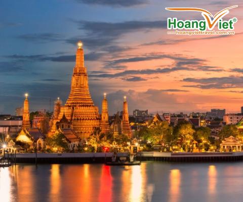 CHƯƠNG TRÌNH DU LỊCH THÁI LAN 5 NGÀY 4 ĐÊM BAY VIETJET AIR BAY CHIỀU- TỐI