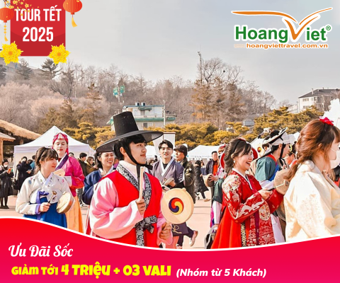 ĐÓN NĂM MỚI 2025 TẠI HÀN QUỐC HÀ NỘI - SEOUL - NAMI - LOTTE WORLD - TRƯỢT TUYẾT ELYSIAN BAY JEJU AIR 