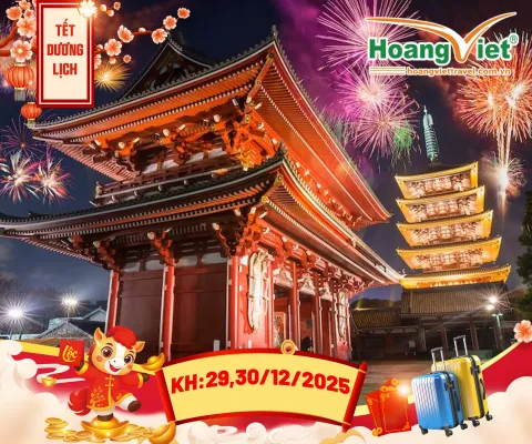ĐÓN NĂM MỚI TẠI NHẬT BẢN HÀ NỘI – TOKYO – NÚI PHÚ SĨ – KYOTO – OSAKA – TRƯỢT TUYẾT BAY VIETJET AIR (VJ)