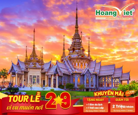 DU LỊCH THÁI LAN 2025 BAY TRƯA HÃNG HÀNG KHÔNG THAI AIR ASIA