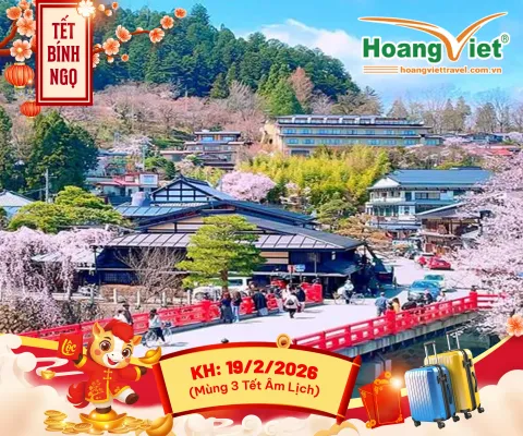 DU XUÂN VÀ NGẮM HOA ANH ĐÀO NHẬT BẢN NAGOYA – LÀNG CỔ SHIRAKAWA-GO – MATSUMOTO – PHÚ SĨ - TOKYO BAY VIETNAM AIRLINES