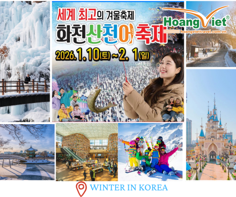 HÀ NỘI - SEOUL – THUNG LŨNG EOBI- CÂU CÁ TRÊN BĂNG LOTTE WORLD-TRƯỢT TUYẾT ELYSIAN- THƯ VIỆN SÁCH  - NO SHOPPING