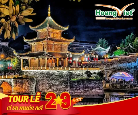 HÀNH TRÌNH KHÁM PHÁ QUÝ CHÂU – THIÊN HỘ MIÊU TRẠI BAY COLORFUL GUIZHOU AIRLINES