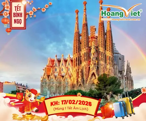 TOUR NAM ÂU TẾT BÍNH NGỌ 2026 TÂY BAN NHA - ANDORRA - BỒ ĐÀO NHA BAY TURKISH AIRLINES