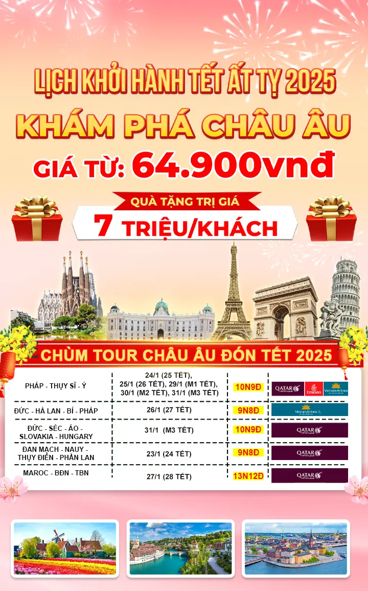 Châu Âu Tết 2025