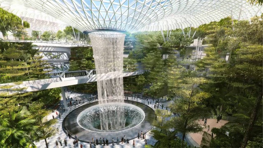 Khu phức hợp sân bay tuyệt đẹp Jewel tại sân bay quốc tế Changi, Singapore